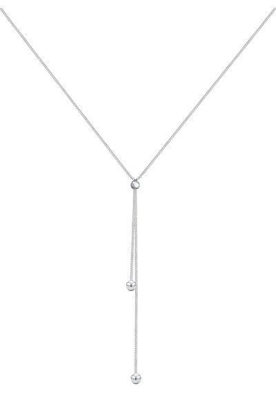 ELLI Halskette Y-Kette Kugel Ball Rund Verstellbar 925 Silber