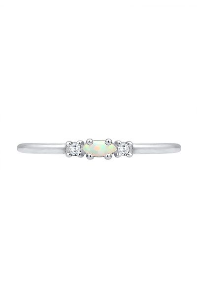 ELLI Ring Vintage Opal Zirkonia 925 Sterling Silber