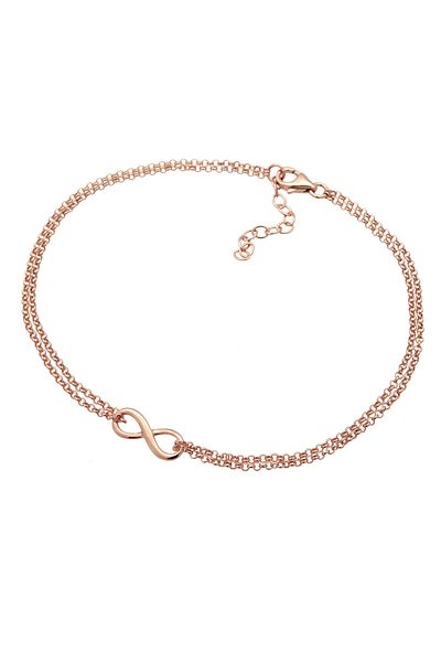 ELLI Fußschmuck Fußkettchen Sonsuzluk Sembolü Zeichen 925 Silber