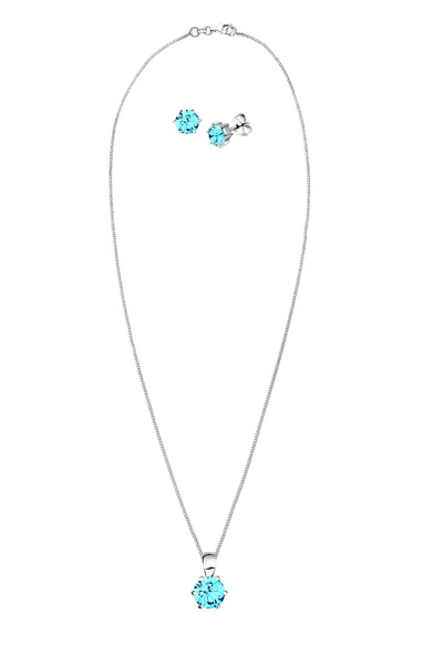 ELLI Schmuckset Basic Kristalle Silber