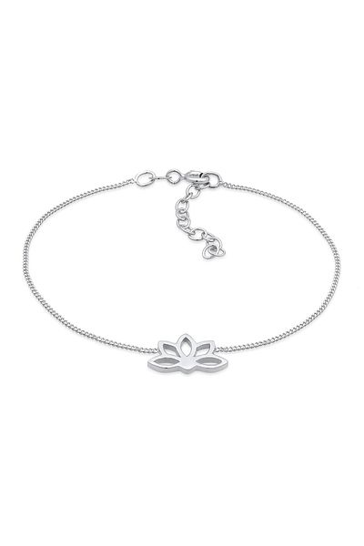 ELLI Armband Lotusblume Yoga Blume Spirituell 925 Silber