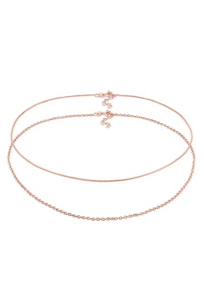 ELLI Halskette Damen Choker Schlangenkette Basic Minimal aus 925 Sterling Silber