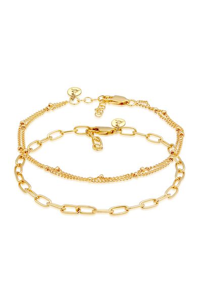 ELLI Armband Damen Layering Kugelkette Elegant Basic Minimal In 925 Sterling Silber