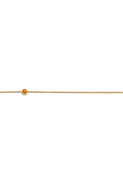 ELLI Halskette Choker Synthetischer Opal Anhänger Trend 925 Silber