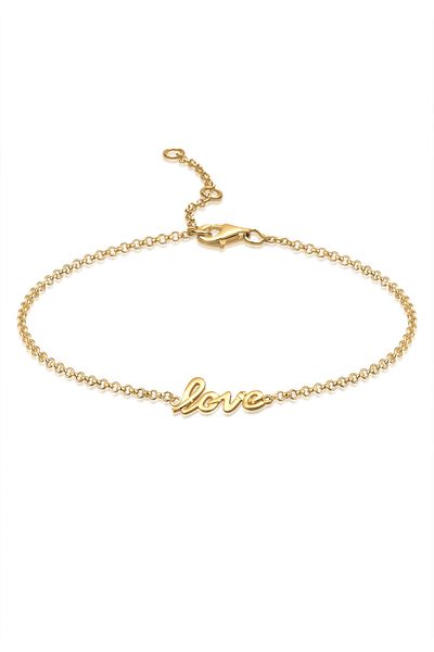 ELLI Fußschmuck Love 925 Ayar Gümüş
