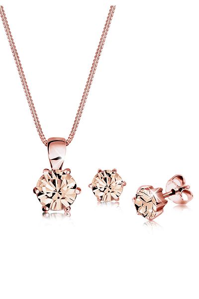 ELLI Schmuckset Basic Kristal Silber