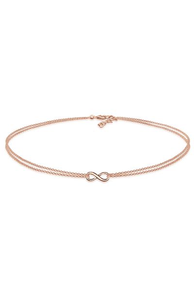 ELLI Halskette Infinity Choker Unendlichkeit Erbskette 925 Silber