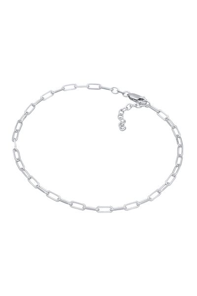 ELLI Fußschmuck Glieder Oval Basic Kette Optik 925 Silber