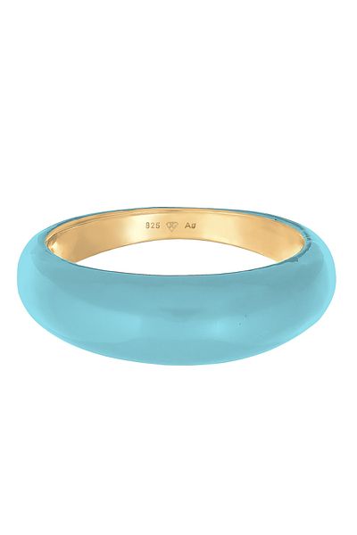 ELLI Inel de capsare Emaille Pastell - Bandă de inel argintiu 925er