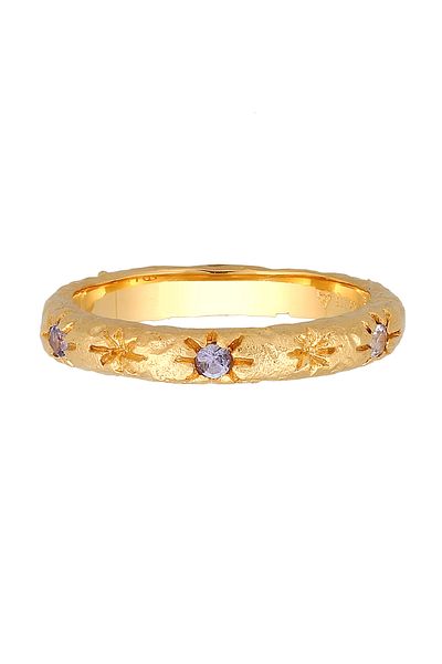 HAZE & GLORY Ring Bandring Stern Tansanit - Starlover 925 Silber