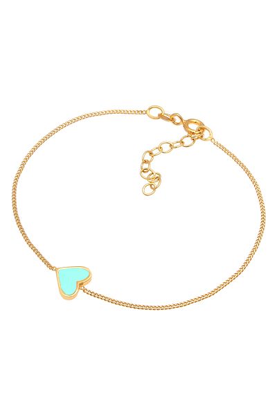 ELLI Armband Herz Liebe Love Emaille 925 Silber