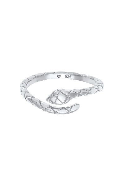 ELLI Ring Schlange Snake Verstellbar 925 Silber