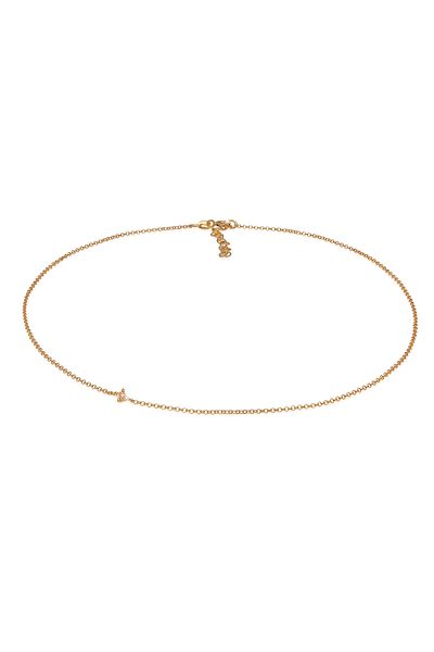 ELLI Halskette Damen Choker Solitär mit Zirkonia Kristall in 925 Sterling Silber