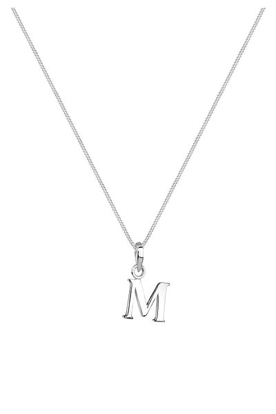ELLI Halskette Buchstabe M 925 Sterling Silber