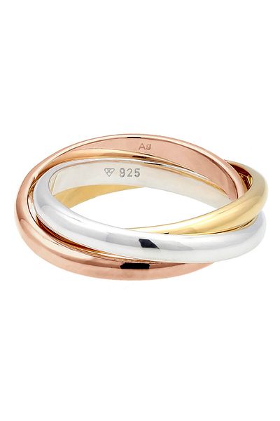 ELLI Ring Basic Wickelring Klassisches Design 925 Silber