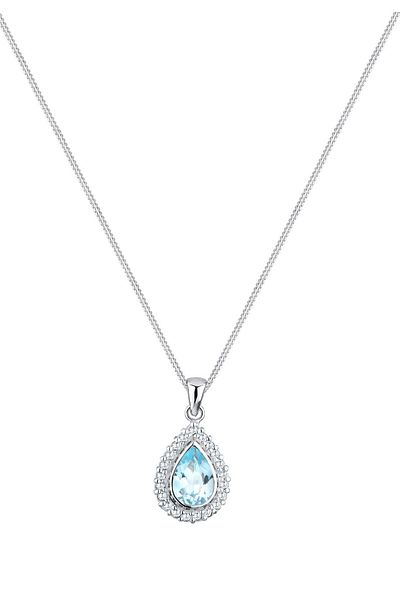 ELLI Halskette Halskette Edel Tropfen Topas Zirkonia 925 Silber