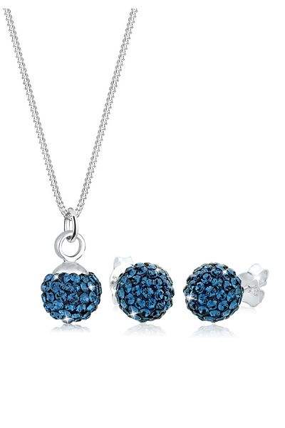 ELLI Schmuckset Kristalle 925 Gümüş