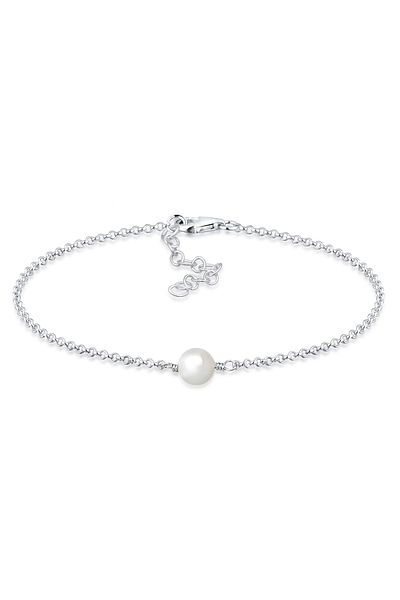ELLI 925 Sterling Silber – Muschelkernperle-Armband