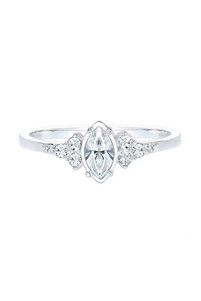 ELLI Funkelnd Marquise Crystal Six Dwarf 925 Silber