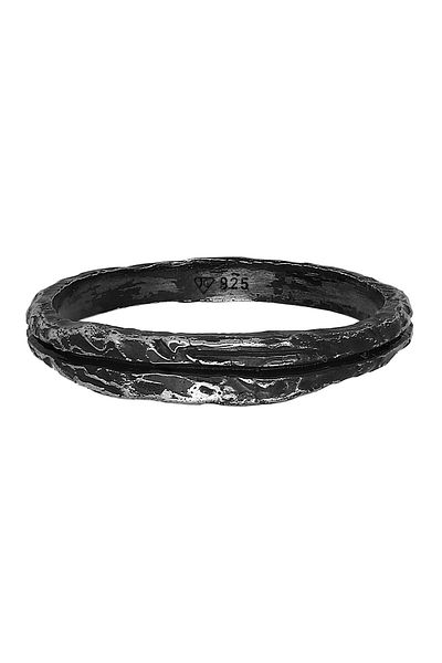 HAZE & GLORY Ring Bandring - Slider Oxid Finish 925 Silber
