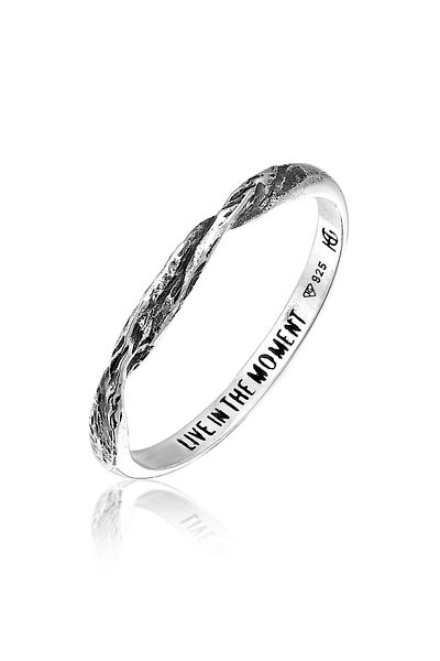 HAZE & GLORY Ring Bandring gedreht - Moment 925 Silber