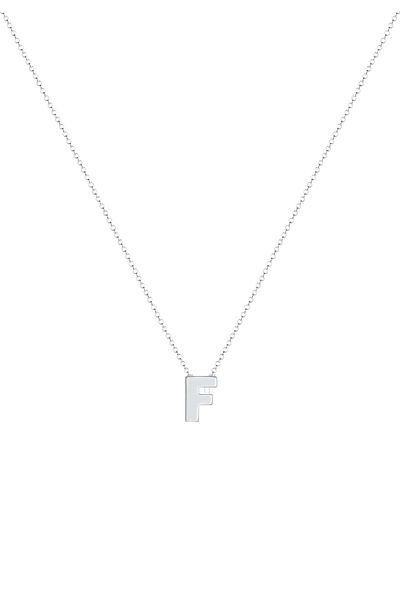 ELLI Halskette Buchstabe F First Trend Minimal 925 Silber