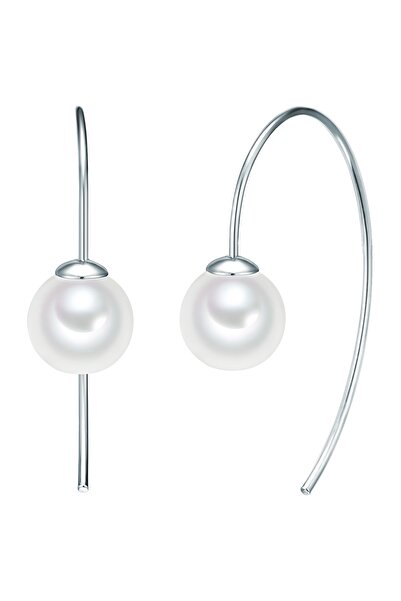 Lulu & Jane Perlenohrhänger Ohrhänger Muschelkernperle weiß