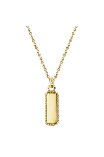 Glanzstücke München Silberhalskette Kette mit Anhänger Sterling Silber gelbgold