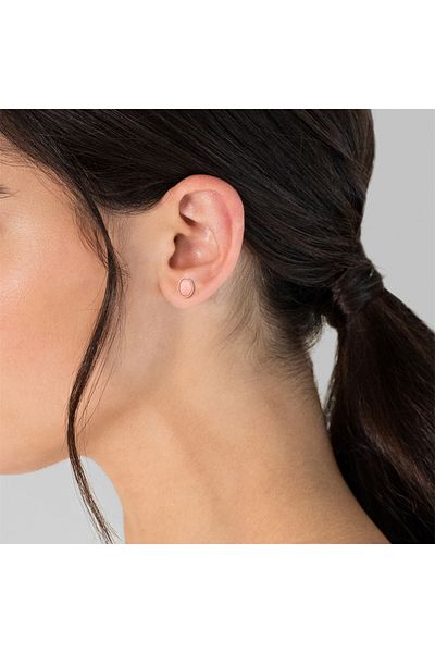 Rafaela Donata Edelsteinohrstecker Ohrstecker Sterling Silber rosévergoldet Opal rosa