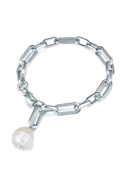Lulu & Jane Perlenarmband Armband Muschelkernperle weiß