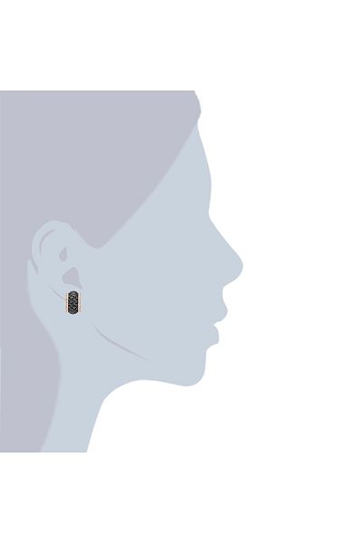 Lulu & Jane Ohrstecker mit Kristallen von Swarovski® Ohrstecker roségold verziert mit Kristallen von Swarovski®
