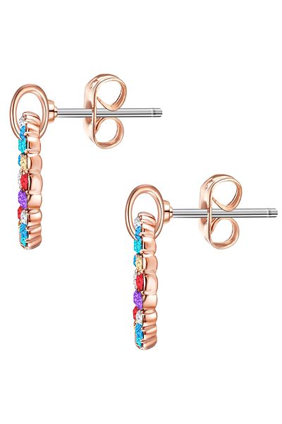 Lulu & Jane Ohrstecker mit Kristallen von Swarovski® Ohrstecker roségold verziert mit Kristallen von Swarovski®
