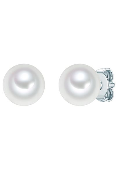Trilani Perlenohrstecker Ohrstecker Sterling Silber Muschelkernperle