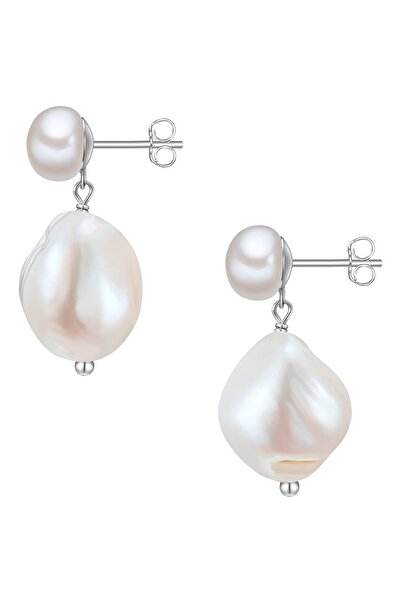 Glanzstücke München Silberohrhänger Ohrhänger Sterling Silber Süßwasser-Zuchtperle weiß