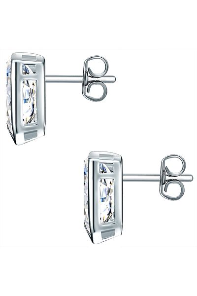 Trilani Silberohrstecker Ohrstecker Sterling Silber Zirkonia weiß