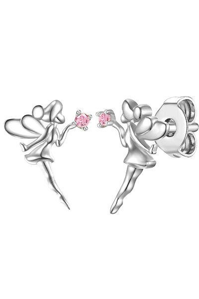 Glanzstücke München Silberohrstecker Ohrstecker Sterling Silber Zirkonia rosa
