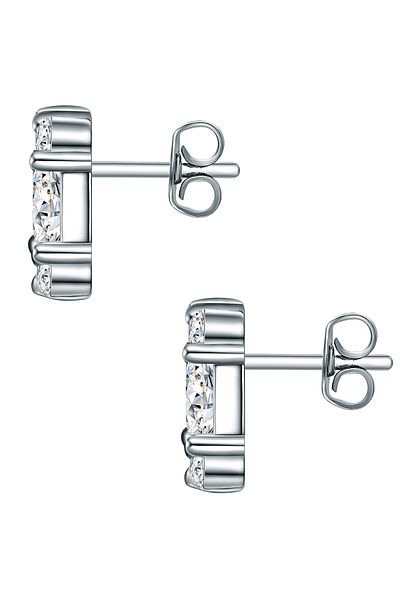 Trilani Silberohrstecker Ohrstecker Sterling Silber Zirkonia weiß