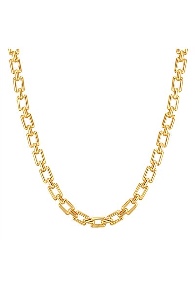 Lulu & Jane Modeschmuckhalskette Kette gelbgold