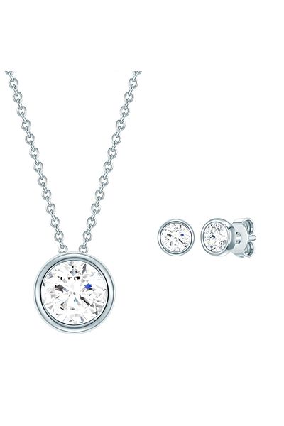 Rafaela Donata Set mit Kristallen von Swarovski® Set (Kette+Ohrstecker)
 Sterling Silber verziert mit Kristallen v