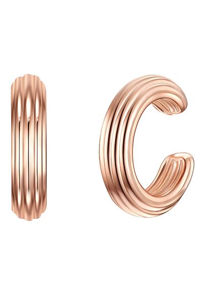 Glanzstücke München Silberohrklemmen Ohrklemmen Sterling Silber roségold