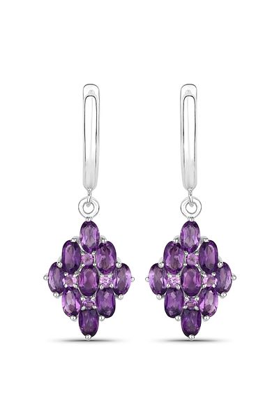 Rafaela Donata Edelsteinohrhänger Ohrhänger Sterling Silber Amethyst