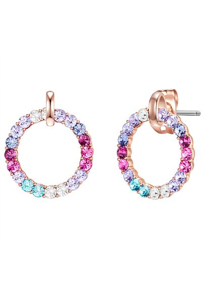 Lulu & Jane Ohrstecker mit Kristallen von Swarovski® Ohrstecker roségold verziert mit Kristallen von Swarovski®