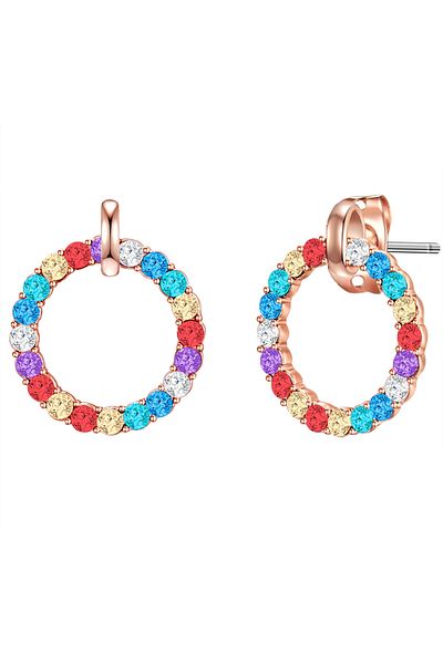 Lulu & Jane Ohrstecker mit Kristallen von Swarovski® Ohrstecker roségold verziert mit Kristallen von Swarovski®