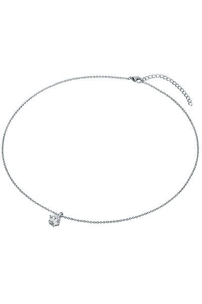 Trilani Silberhalskette Kette Sterling Silber Zirkonia weiß