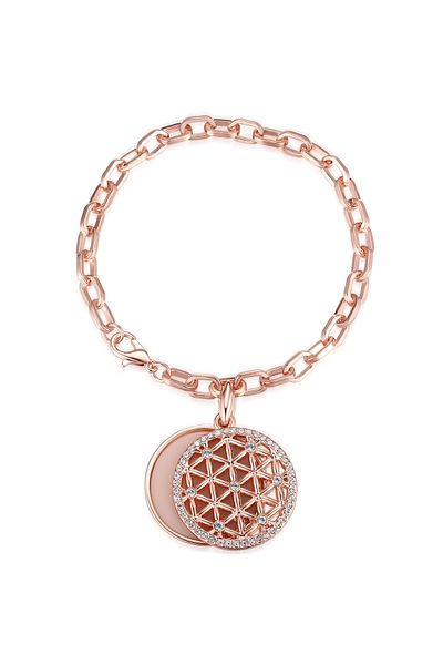 Lulu & Jane Armband mit Kristallen von Swarovski® Armband roségold verziert mit Kristallen von Swarovski® weiß