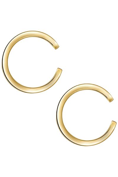 Glanzstücke München Silberohrklemmen Ohrklemmen Sterling Silber gelbgold