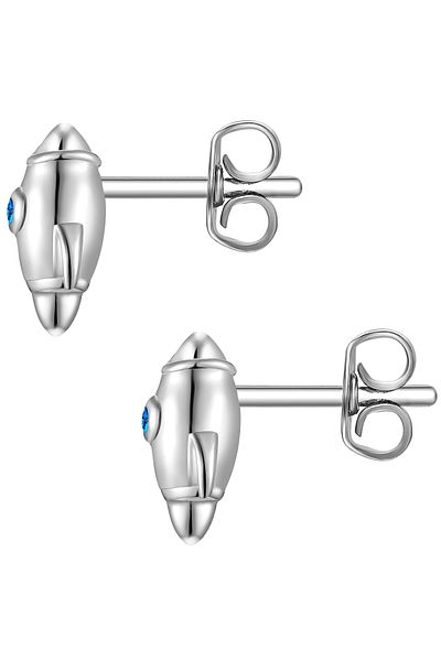 Glanzstücke München Silberohrstecker Ohrstecker Sterling Silber Zikonia blau