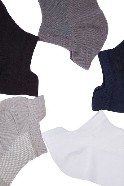 Trendyol Collection PacK of 5 Multi-COlored Elastic Sports Booties - Short SocKs TMNAW24CO00009