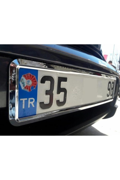 KOTO 2 Adet Nikelajlı Plakalık Yeni Nesil Krom Plakalık 1 Takım 2 Adet