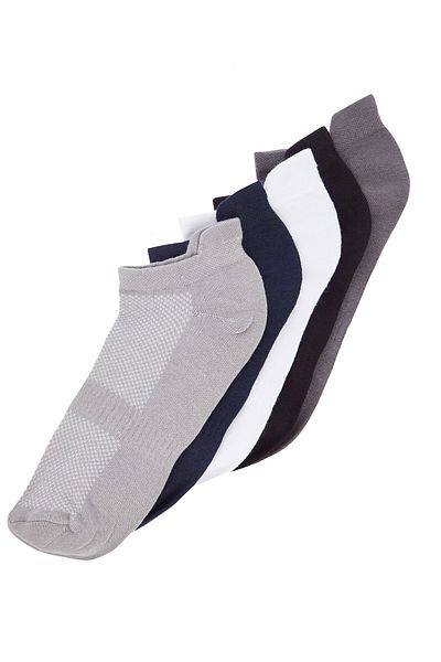 Trendyol Collection PacK of 5 Multi-COlored Elastic Sports Booties - Short SocKs TMNAW24CO00009